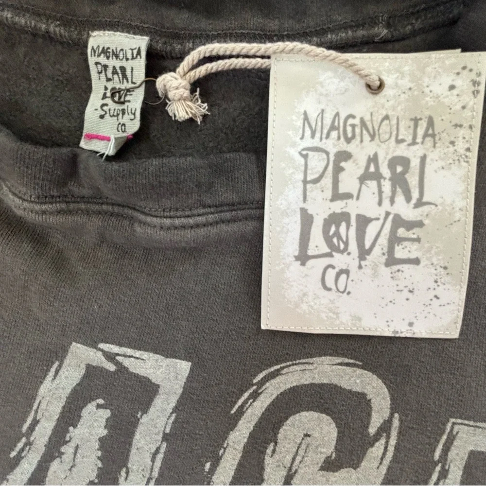 NWT! Magnolia Pearl Gray Black Sabbath Graphic Sweatshirt Floral ~ OS - Picture 13 of 15